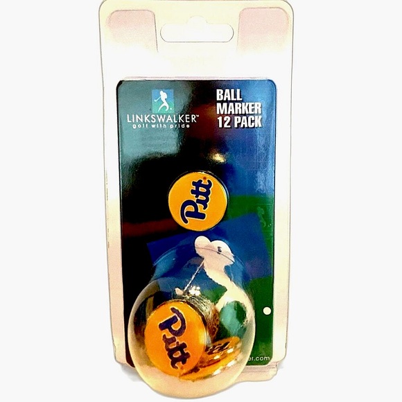 Linkswalker 12 Pack of Pittsburgh Panthers Ball Markers - Picture 2 of 3